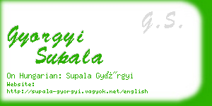 gyorgyi supala business card